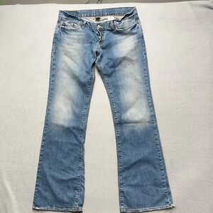 Vintage Lucky Brand Jeans Blue Denim Lil Maggie Jean USA  Faded Y2K LR Bootcut L